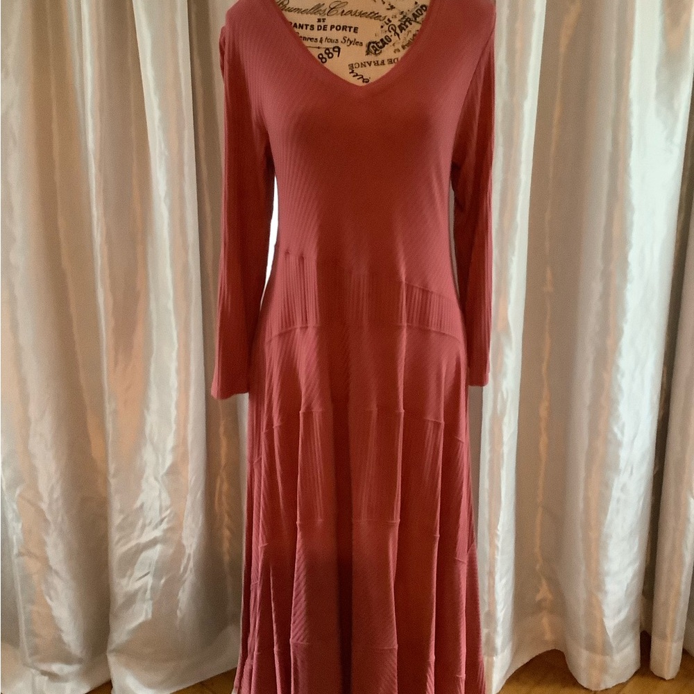 Soft Surroundings Rose Long Sleeve Dress